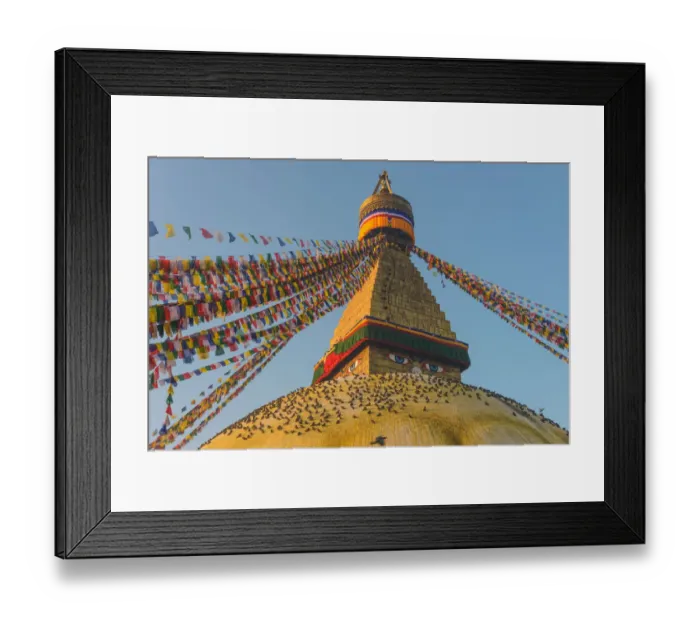 Framed Print : Boudhanath glow Framed Print : Boudhanath glow