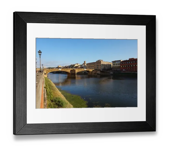 Framed Print : Bridge of Santa Trinita across the River Arno, Florence, Italy Framed Print : Bridge of Santa Trinita across the River Arno, Florence, Italy