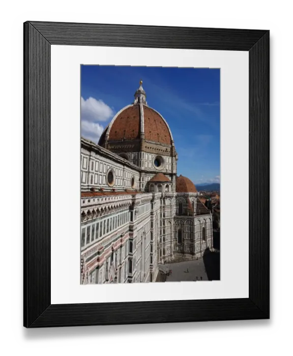 Framed Print : FaAzade and Dome of Cathedral of Florence, Italy