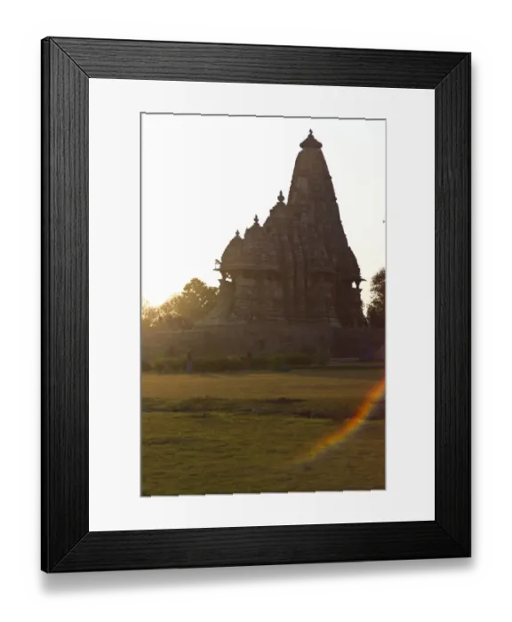Framed Print : Kandariya Mahadeva Temple against the sunlight Framed Print : Kandariya Mahadeva Temple against the sunlight