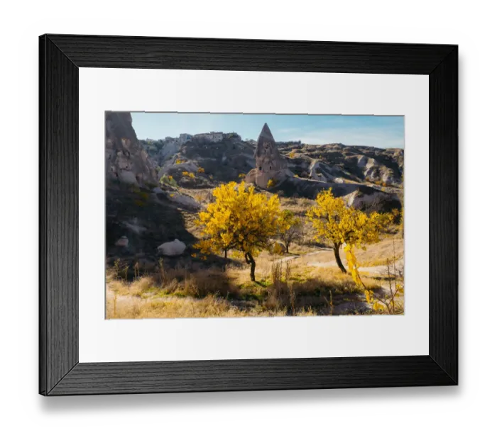 Framed Print : Uchisar town in Cappadocia. Turkey Framed Print : Uchisar town in Cappadocia. Turkey