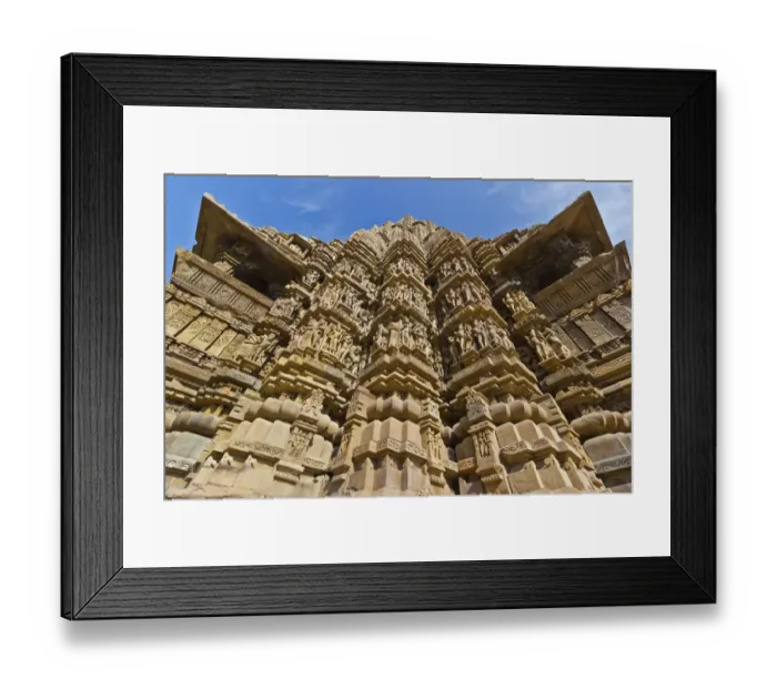 Framed Print : Artistic sculptures of Khajuraho Temples, Chhatarpur District, Madhya Pradesh, India Framed Print : Artistic sculptures of Khajuraho Temples, Chhatarpur District, Madhya Pradesh, India