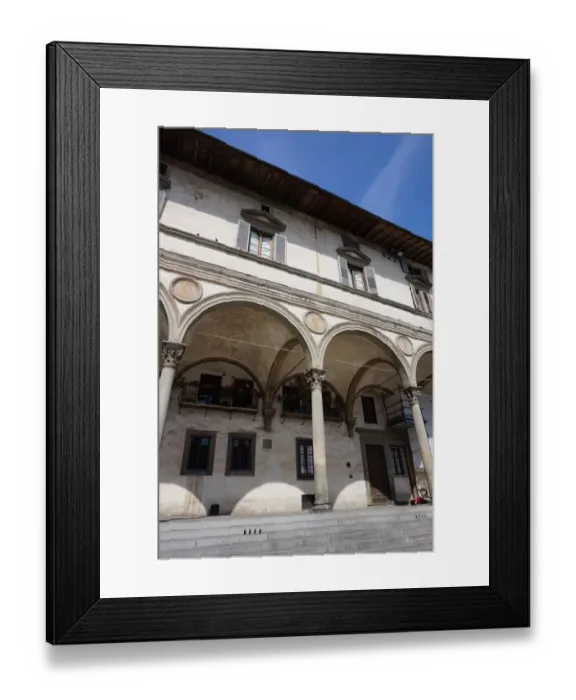 Framed Print : FaAzade of the Loggiato della Confraternita dei Servi di Maria, Florence, Italy Framed Print : FaAzade of the Loggiato della Confraternita dei Servi di Maria, Florence, Italy