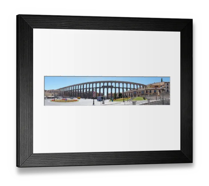 Framed Print : Monumental Aqueduct of Segovia, Panorama, Spain