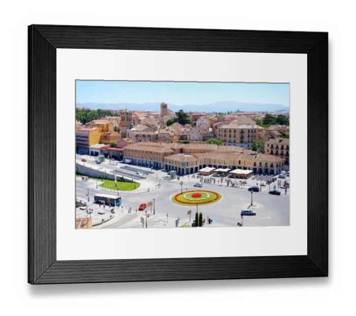 Framed Print : View on the Plaza de la Artilleria, Segovia, Spain Framed Print : View on the Plaza de la Artilleria, Segovia, Spain