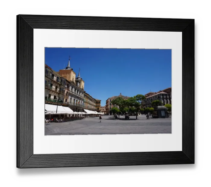 Framed Print : Plaza Mayor Square and City Hall of Segovia, Spain