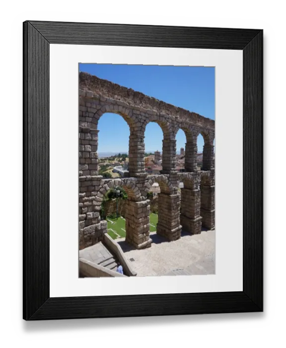 Framed Print : Close up on Roman Aqueduct, Segovia, Madrid Framed Print : Close up on Roman Aqueduct, Segovia, Madrid