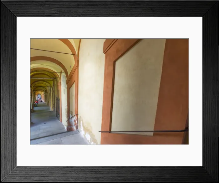 Framed Print : Archway. San Luca arcades in Bologna, Italy Framed Print : Archway. San Luca arcades in Bologna, Italy