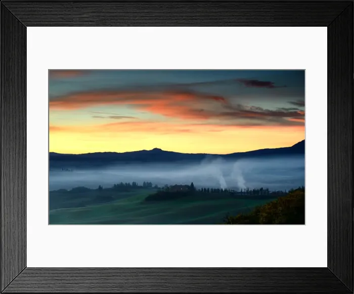Framed Print : Morning in Val D Orcia Framed Print : Morning in Val D Orcia
