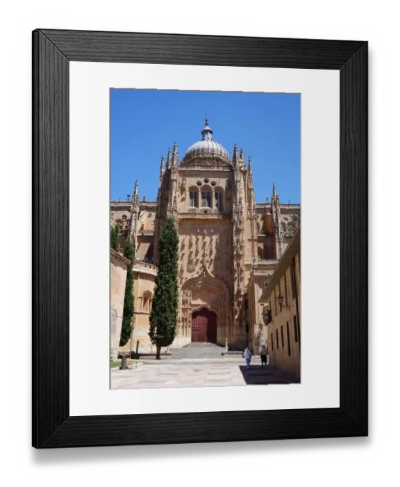 Framed Print : Side entrance of the New Cathedral of Salamanca, Spain Framed Print : Side entrance of the New Cathedral of Salamanca, Spain