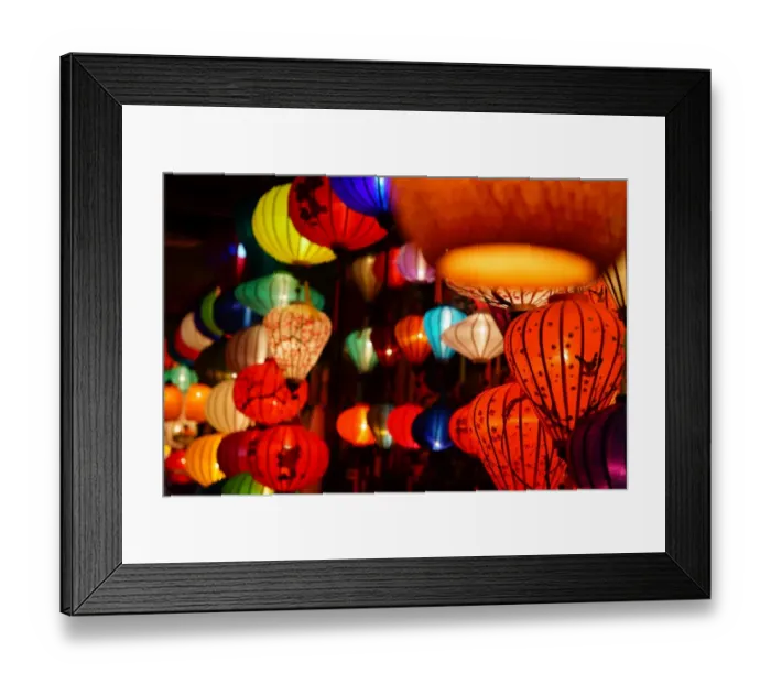 Framed Print : Hoi An lanterns