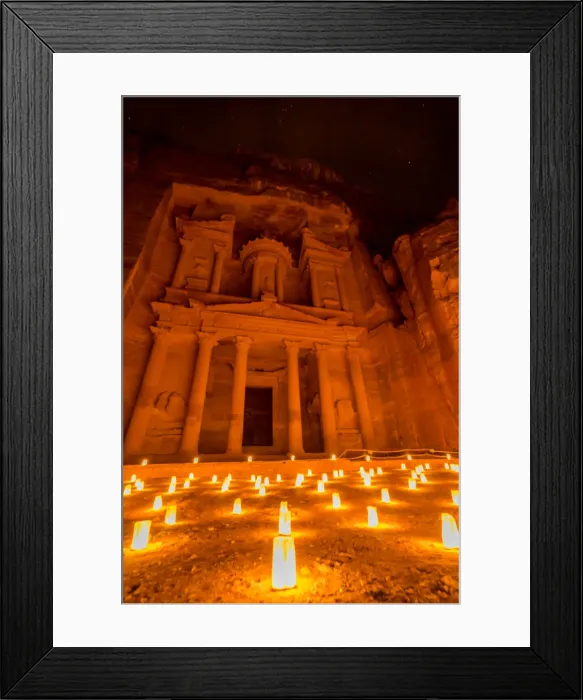 Framed Print : Petra by night, Jordan Framed Print : Petra by night, Jordan