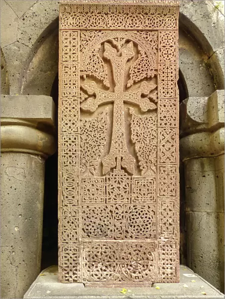 Cross stone, khachkar, Sanahin monastery, Armenia