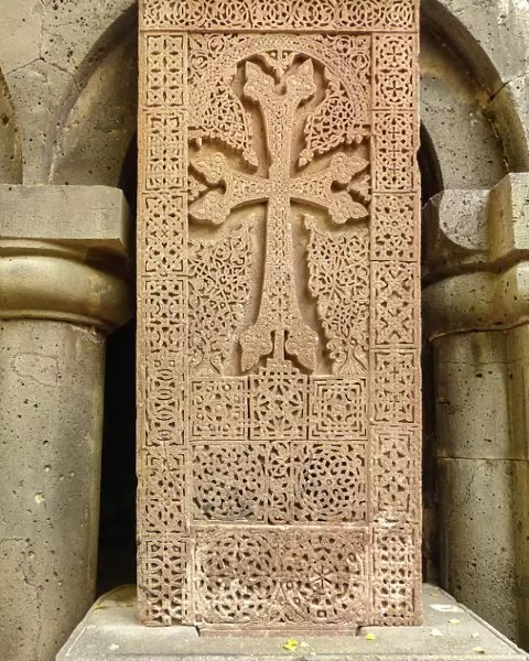 Cross stone, khachkar, Sanahin monastery, Armenia