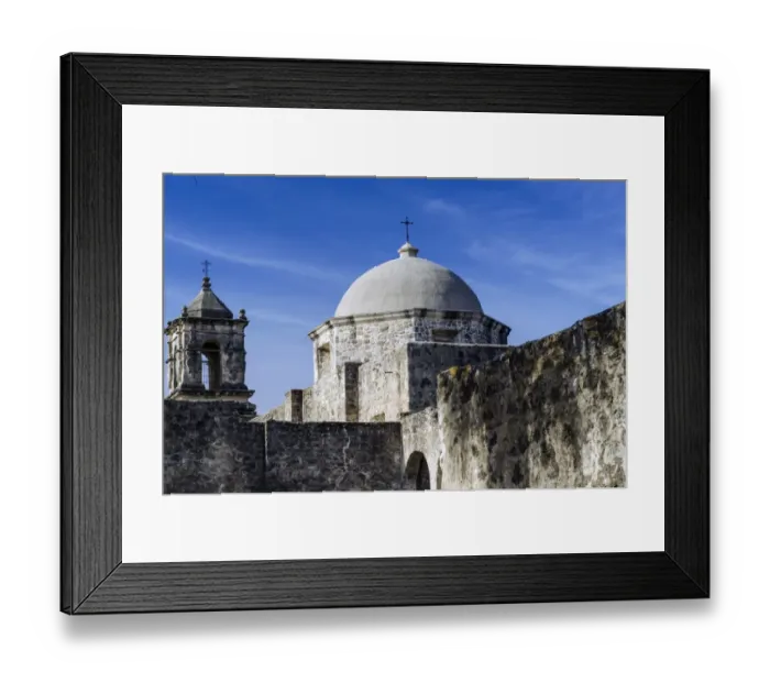 Framed Print : Mission San Jose y San Miguel de Aguayo