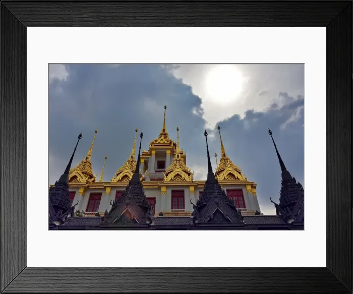 Framed Print : Loha Prasat temple Bangkok Thailand