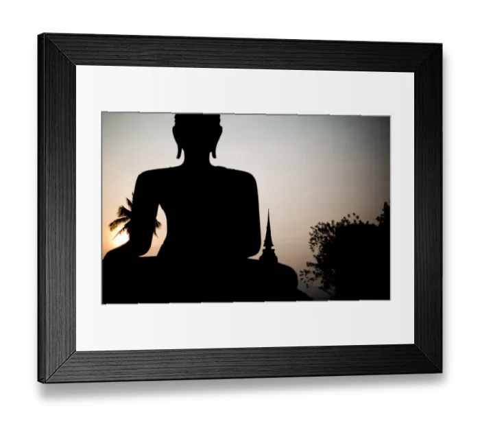 Framed Print : Buddhas shape in the late afternoon Framed Print : Buddhas shape in the late afternoon