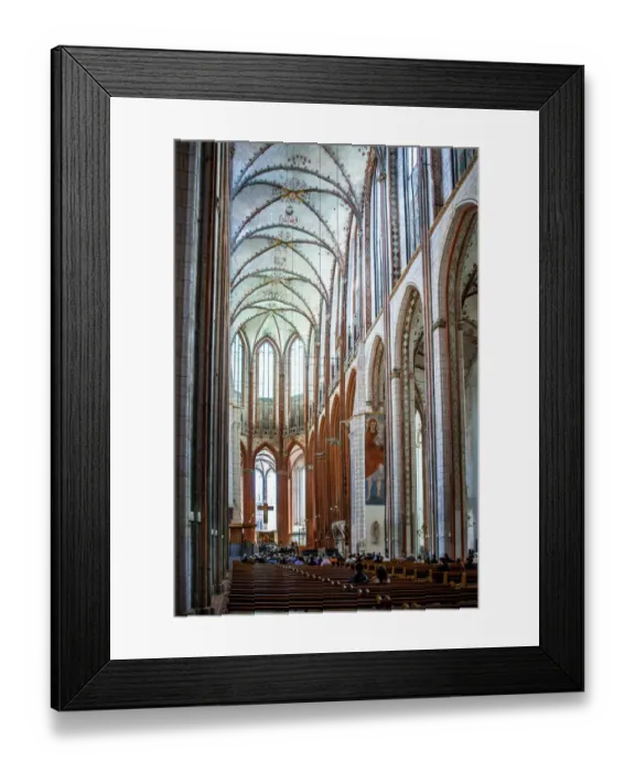 Framed Print : St Marys Church Lubeck