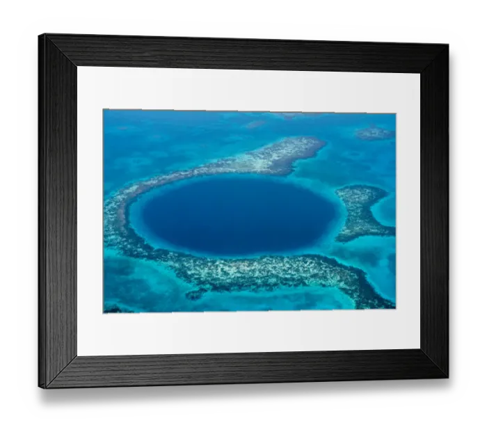 Framed Print : Great Blue Hole, Belize