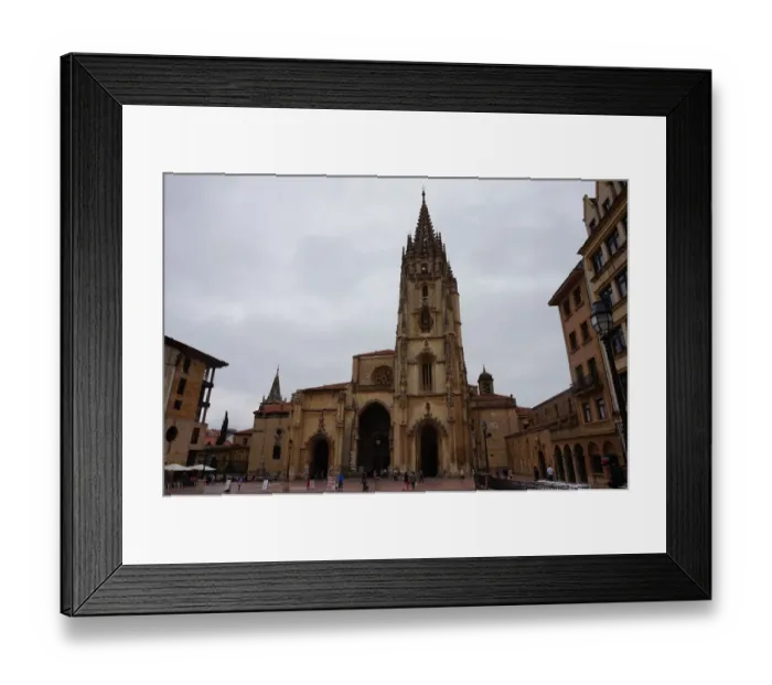 Framed Print : Cathedral of San Salvador, Oviedo, Spain