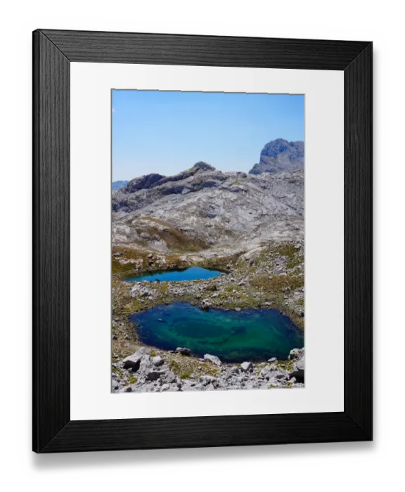 Framed Print : Picos de Europa Surroundings, Ponds, Spain Framed Print : Picos de Europa Surroundings, Ponds, Spain