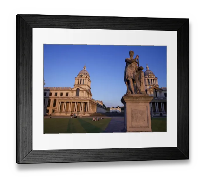 Framed Print : George II statue at the Old Royal Naval College Framed Print : George II statue at the Old Royal Naval College