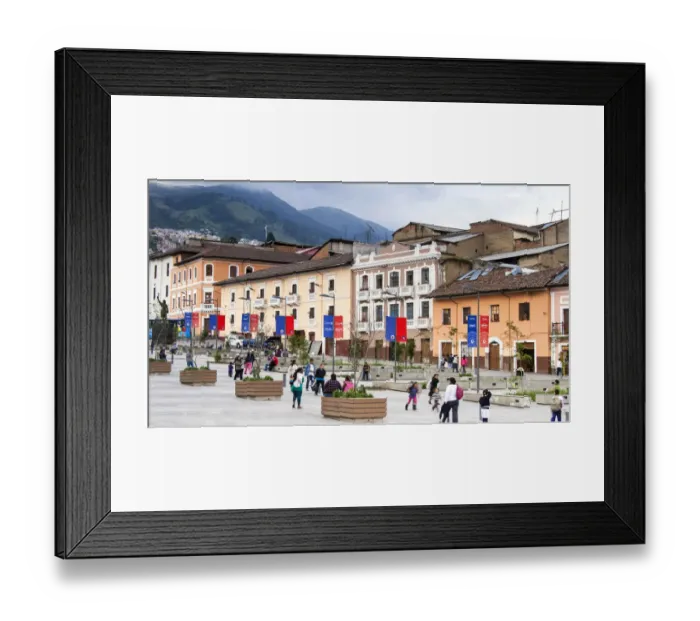 Framed Print : Old Town Quito: A World Heritage Site Framed Print : Old Town Quito: A World Heritage Site