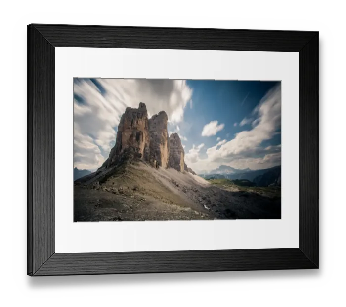 Framed Print : Tre Cime di Lavarello (Drei Zinnen), Dolomites Framed Print : Tre Cime di Lavarello (Drei Zinnen), Dolomites