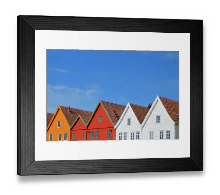 Framed Print : Bergen, Norway Framed Print : Bergen, Norway
