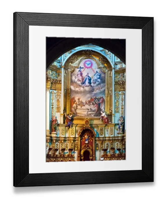 Framed Print : A Baroque Altar in Old Town Quito Framed Print : A Baroque Altar in Old Town Quito
