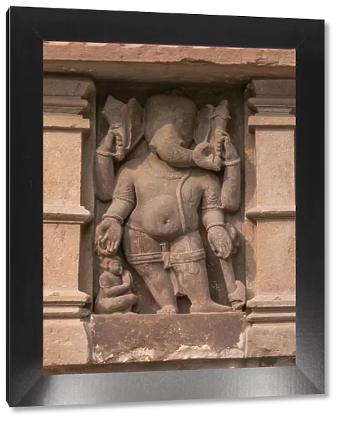 Ganesha sculpture In Indian temple