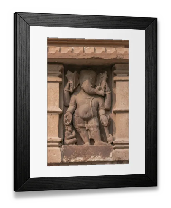 Framed Print : Ganesha sculpture In Indian temple Framed Print : Ganesha sculpture In Indian temple