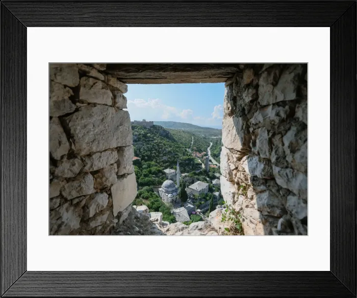 Framed Print : Pocitelj Fortress Framed Print : Pocitelj Fortress