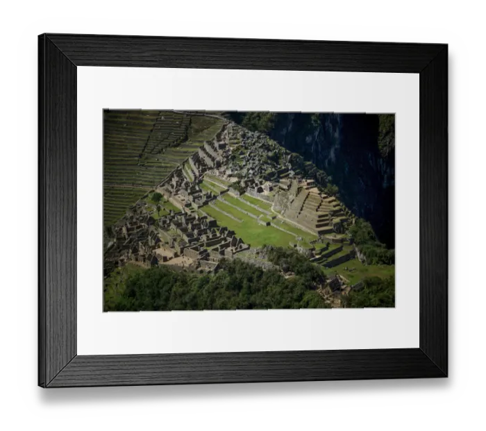 Framed Print : Machu Picchu World Heritage Site Framed Print : Machu Picchu World Heritage Site