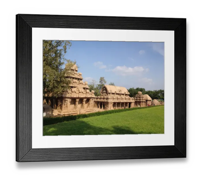 Framed Print : Five Rathas of Mahabalipuram