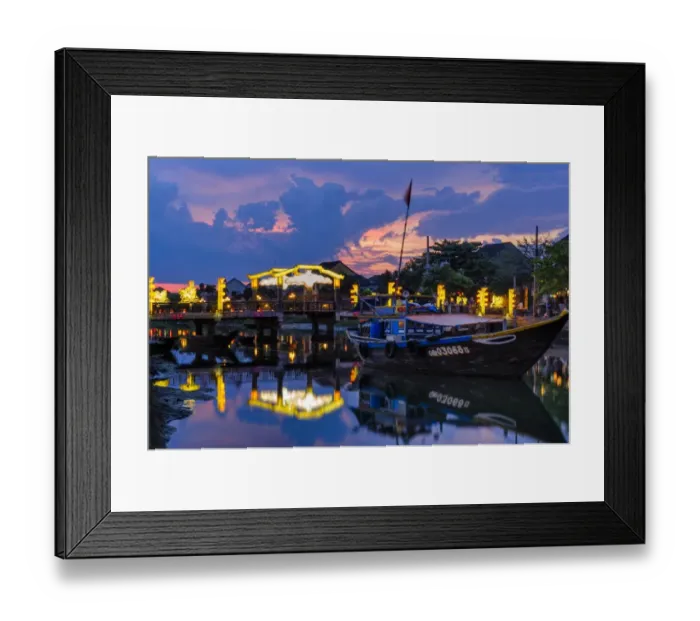 Framed Print : Hoi An Ancient Town at dusk Framed Print : Hoi An Ancient Town at dusk