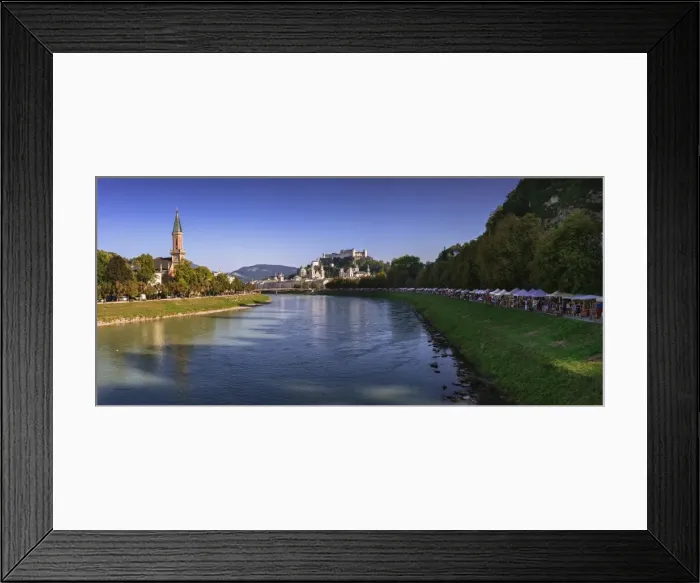 Framed Print : Salzburg. A panoramic view of Salzburg from a bridge Framed Print : Salzburg. A panoramic view of Salzburg from a bridge