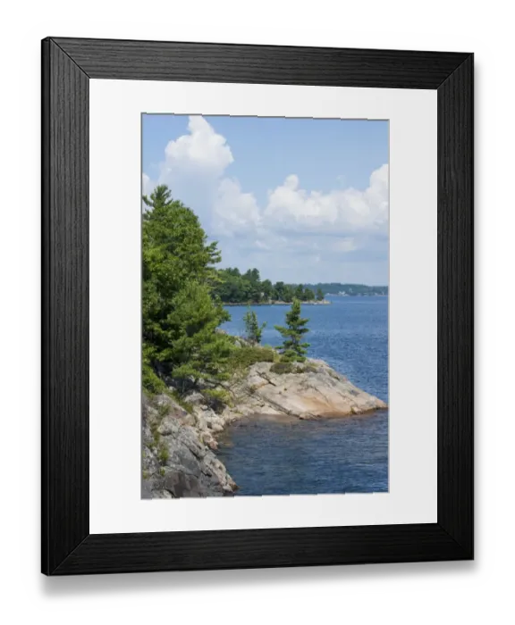 Framed Print : Two rocky points in Georgian bay Framed Print : Two rocky points in Georgian bay