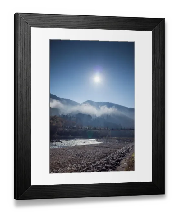 Framed Print : Bridge to the ancient village Framed Print : Bridge to the ancient village