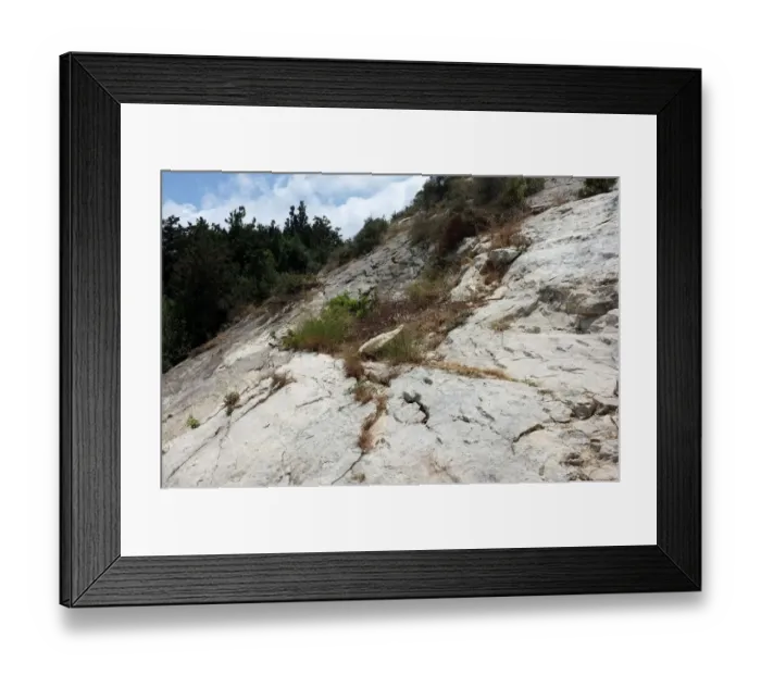 Framed Print : Mount Carmel, the limestone slopes Framed Print : Mount Carmel, the limestone slopes