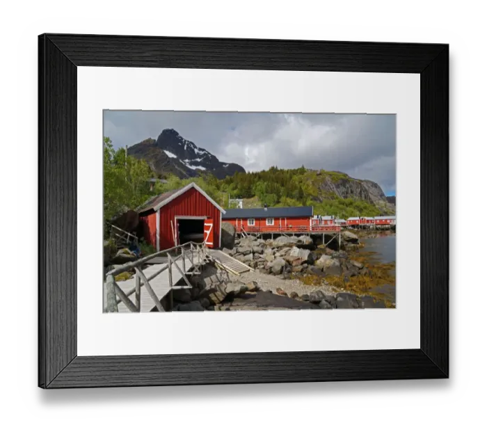 Framed Print : Fishing village Nusfjord