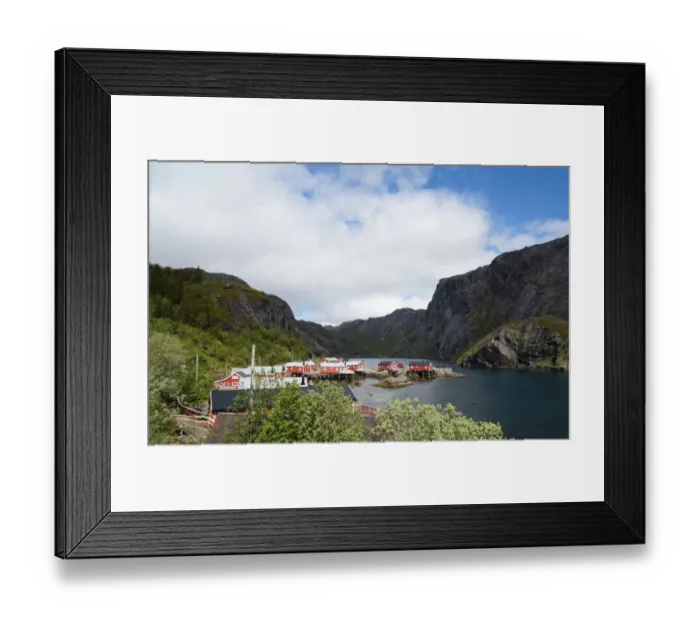 Framed Print : Red fishermans cabins Framed Print : Red fishermans cabins