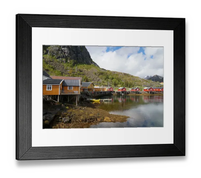 Framed Print : Fishermans huts in SakrisAŝya Framed Print : Fishermans huts in SakrisAŝya