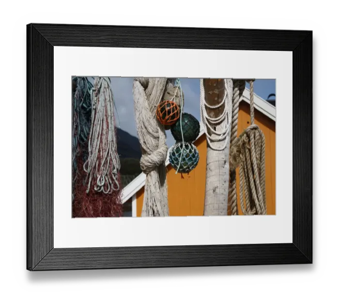 Framed Print : Fishermans equipment in SakrisAŝy Framed Print : Fishermans equipment in SakrisAŝy