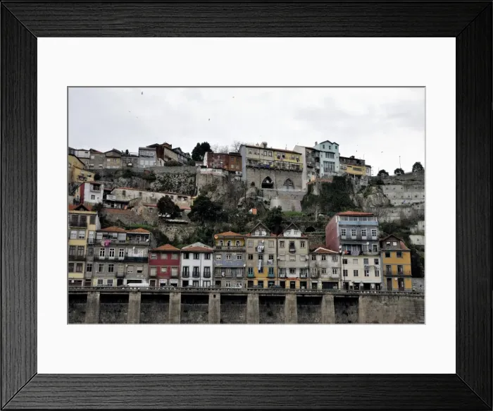 Framed Print : Balconies from the old buildings in Oporto Framed Print : Balconies from the old buildings in Oporto