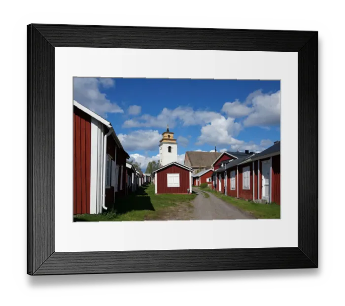 Framed Print : Gammelstad Church Town Framed Print : Gammelstad Church Town