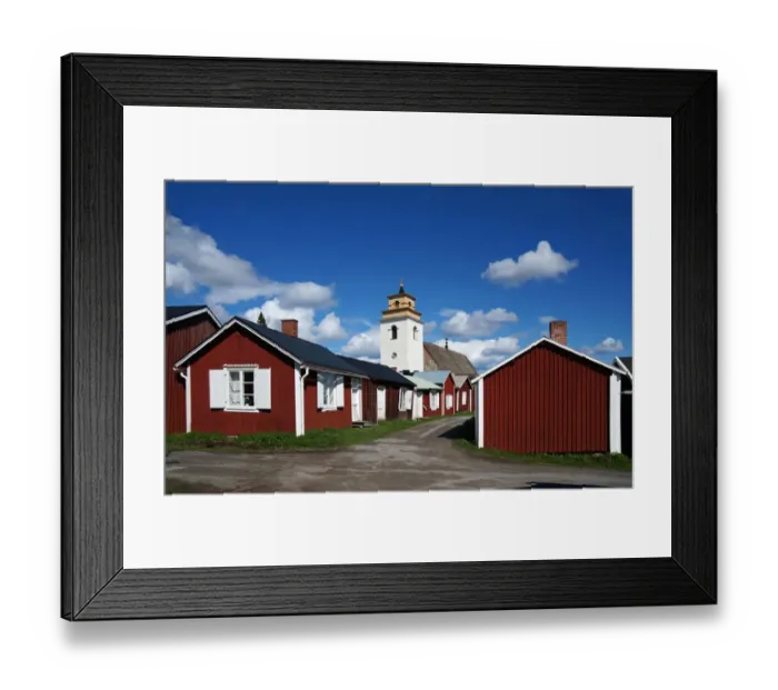 Framed Print : Gammelstad kyrkstad Framed Print : Gammelstad kyrkstad