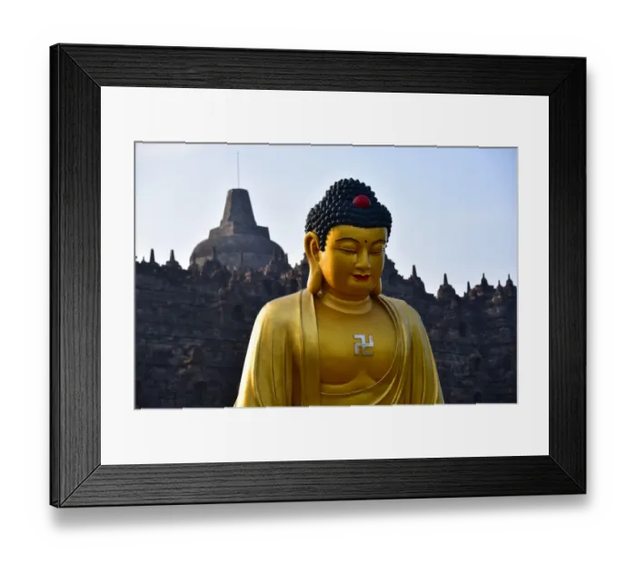 Framed Print : Borobudur at sunrise Framed Print : Borobudur at sunrise