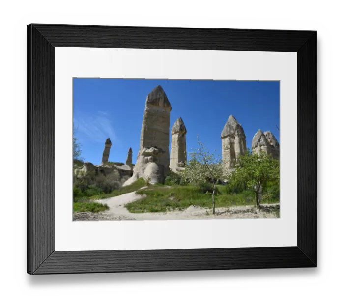 Framed Print : Hiking Trail in Zemi Valley, Cappadocia Framed Print : Hiking Trail in Zemi Valley, Cappadocia