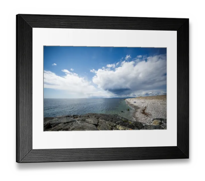 Framed Print : Rocky shoreline in Gea Norevegica Framed Print : Rocky shoreline in Gea Norevegica